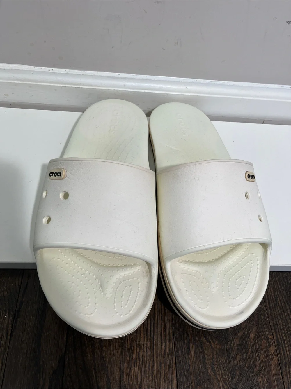 Crocs Crocband II White Classic Slide Sandals